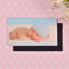 DIY Baby Blue Photo 5.08 cm x 8.89 cm Tamaño de tarjeta Imán
