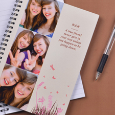 Create Your Own Three Collage Spring In Pink Photo Notebook