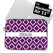 Nombre personalizado Púrpura Lkat Macbook Air 11 Manga