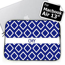 Iniciales personalizadas Manga Azul Lkat MacBook Air 13 
