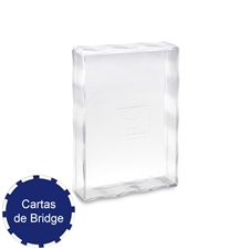 54 Cartas de juego tamaño puente, Caja de plástico transparente