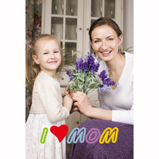 Tarjeta animada personalizable para el Día de la madre (10,16cm x 15,24cm)
