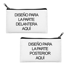 Bolsa cosmética pequeña (10.1x17.7) con impresión personalizada y cremallera negra(imagen diferente) 