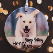 Hanging With Family Personalized Photo Porcelain Ornament