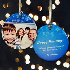 Personalized Snowflake Frames Ornament