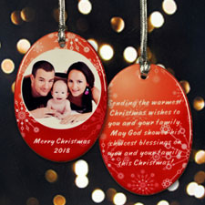 Personalized Hanging With Family Ornaments
