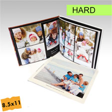 Crea tu pequeño foto-libro de tapa dura personalizada de 21.59 cm x 27.94 cm.