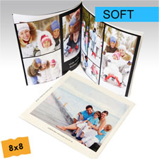 Foto-libro de tapa blanda personalizado 20.32 cm x 20.32 cm