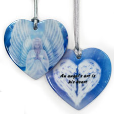 Personalized Custom Soulful Heart Shaped Ornament
