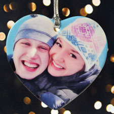 Personalized Our First Christmas Heart Shaped Ornament