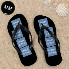 Sandalias personalizadas con monograma diseño 