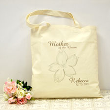  Bolsa de algodón personalizada para la flor de la boda
