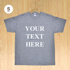 Impresión personalizada Palabras de mensaje Camiseta verde de adulto mediana