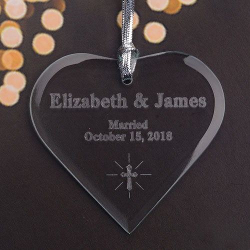 Personalized Engraved Sweet Heart Heart Shaped Ornament