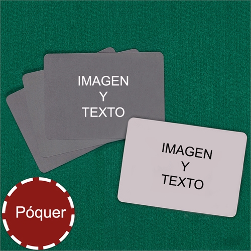 Naipes tipo póker con paisaje personalizados (Cartas en blanco) 