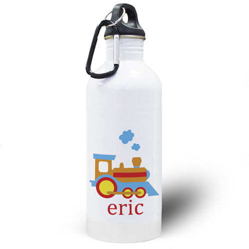 Botella de agua personalizada de tren con foto 