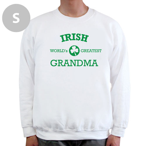Diseña tu propia sudadera de la abuela irlandesa, blanca