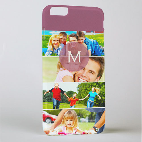 Six Collage Photo Initial Personalized iPhone 6+ Case