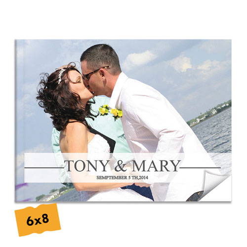 Crea tu foto-libro de boda con tapa blanda Libro de fotos 15.24 cm x 20.32 cm