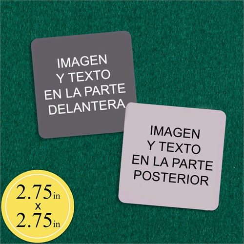 6.99 cm X 6.99 cmNaipes personalizables (Cartas en blanco)