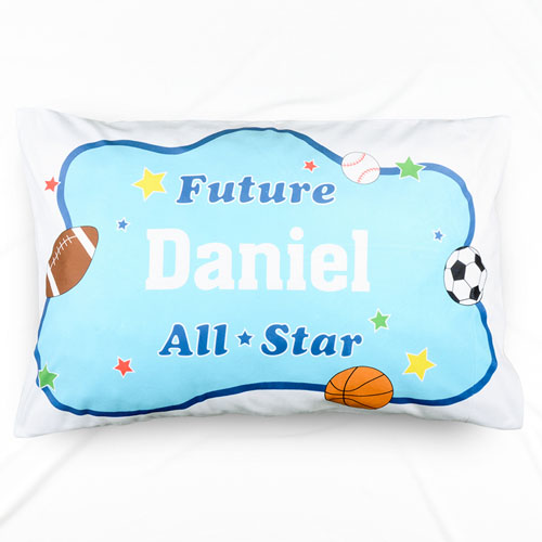 Funda de almohada con nombre personalizado Future All Star