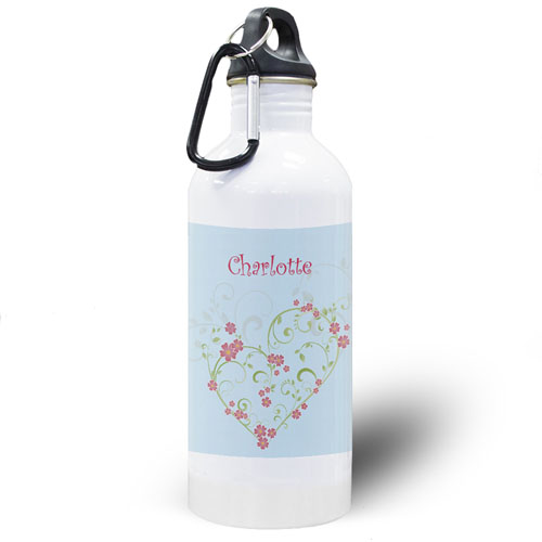 Botella de agua personalizada con Dama de Honor de las flores