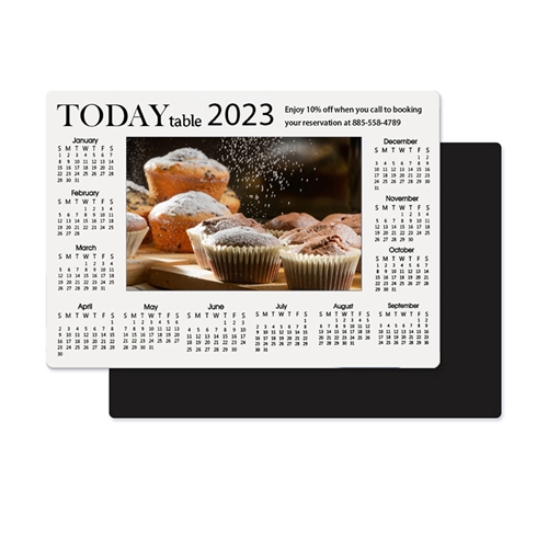 2020 Foto Calendario Imán 8.89 cm x 12.7 cm Blanco