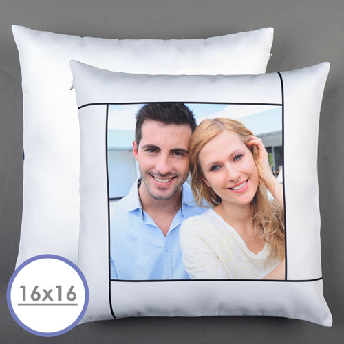 Personalised white pillowcase 40.64 cm x 40.64 cm (without filling) 