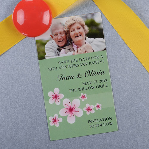 Crea e imprime el Imán de Fotos Personalizadas florecimiento salvia de 5.08 cm x 8.89 cm Tamaño de tarjeta