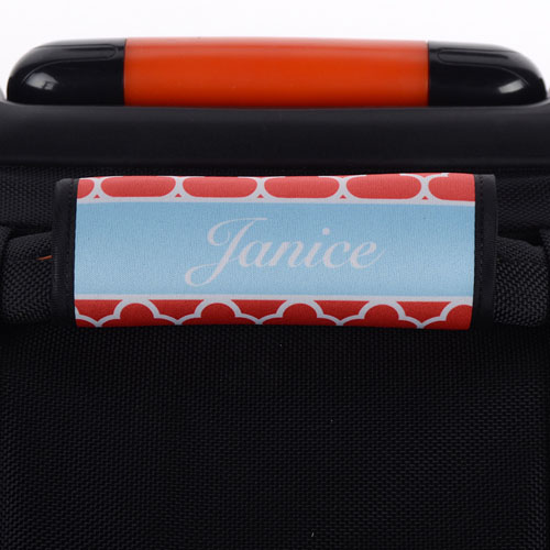 Envoltura de asa de equipaje personalizada de trébol rojo