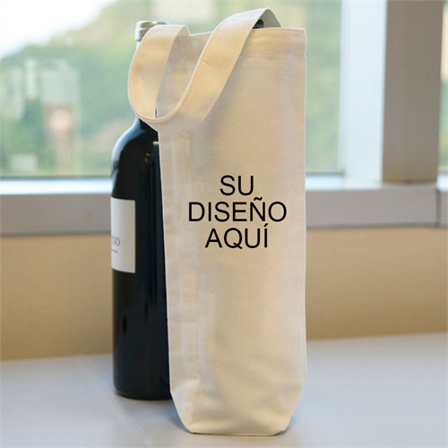 Bolsa de algodón para vino personalizada
