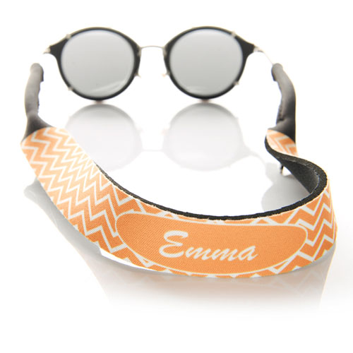 Símbolos naranjas correa de gafas de sol monogramada
