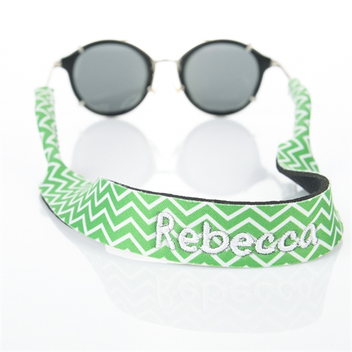 Símbolos verdes Bordado correa de gafas de sol