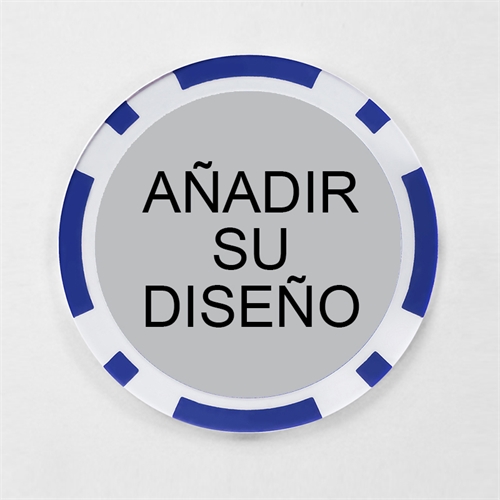 Personalized Blue Poker Chip