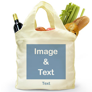  Personalizado doblada bolsa de compras , imagen cuadrada