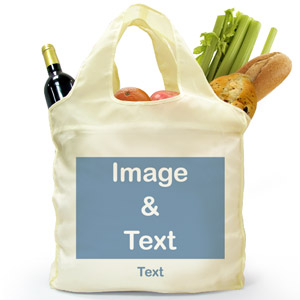  Personalizado doblada bolsa de compras , imagen n de paisaje completo