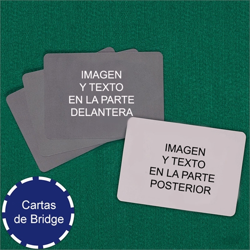 Naipes tamaño Bridge paisaje personalizados (Cartas en blanco)