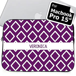 Nombre personalizado Funda Púrpura para Macbook Pro 15 (2015)