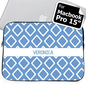Nombre personalizado Funda Lkat azul Macbook Pro 15 (2015)