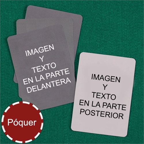 Naipes personalizados tipo póker personalice (Cartas en blanco) 