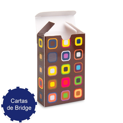 Caja de plegado personalizada para niapes de tamaño de cartas para bridge