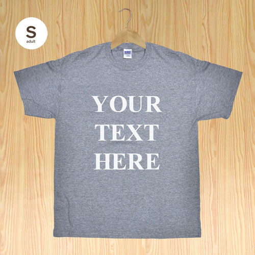 Impresión personalizada Palabras de mensaje Camiseta verde de adulto mediana