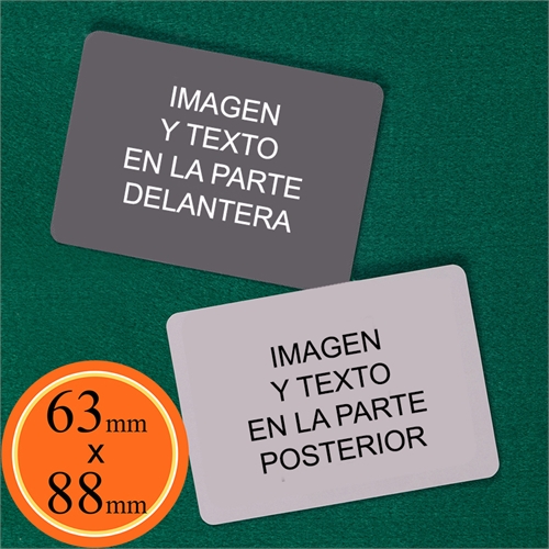 63 x 88 mm naipes personalizables (Cartas en blanco) Paisaje