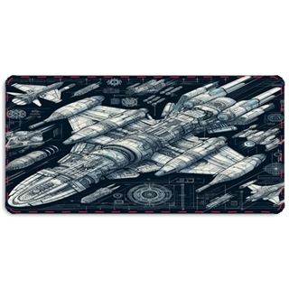 Alfombrilla tapete escritorio Nave 35.56x28 cm