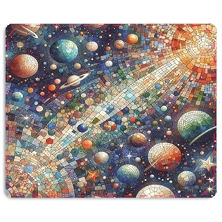 Alfombrilla tapete escritorio planetas 28.96x23.88cm