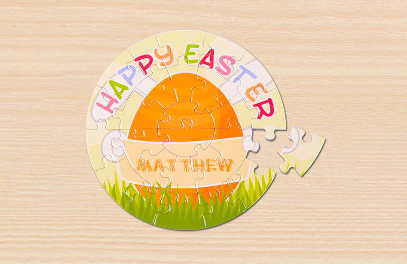 Diviértete con los regalos del Conejo de Pascua y crea tus propios rompecabezas personalizados